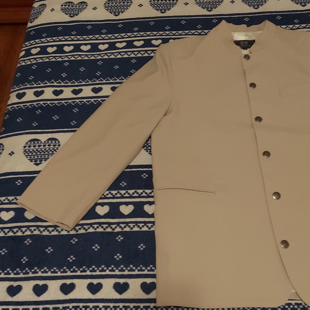 Women's JB TRINITY, INC Classic Beige Jacket Mode In U.S.A. Size: XL
